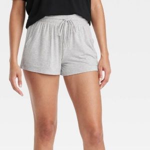 2 pair. Stars above pajama shorts- set of 2. Black & Grey. XS